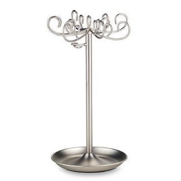 Umbra organizing 2-tier expandable adjustable Jewelry tree stand–Brushed… - Picture 4 of 9
